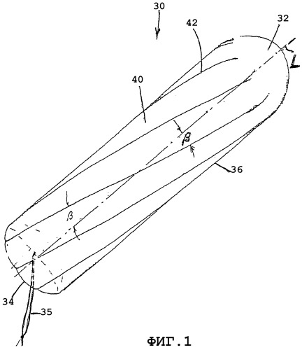 Тампон, имеющий спиральные канавки (патент 2338497)
