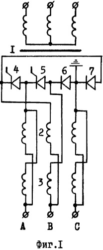 Блок трансформатор-выключатель трехфазного тока (патент 2375777)
