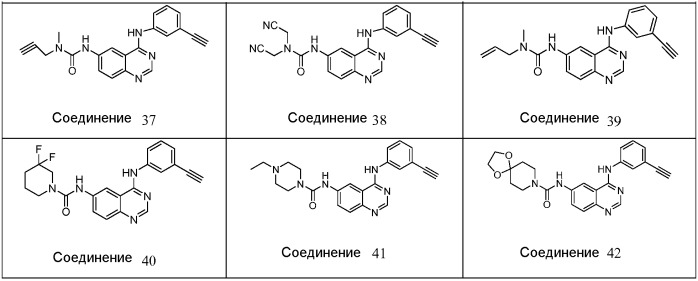 Производные хиназолина, ингибирующие активность egfr (патент 2505534)