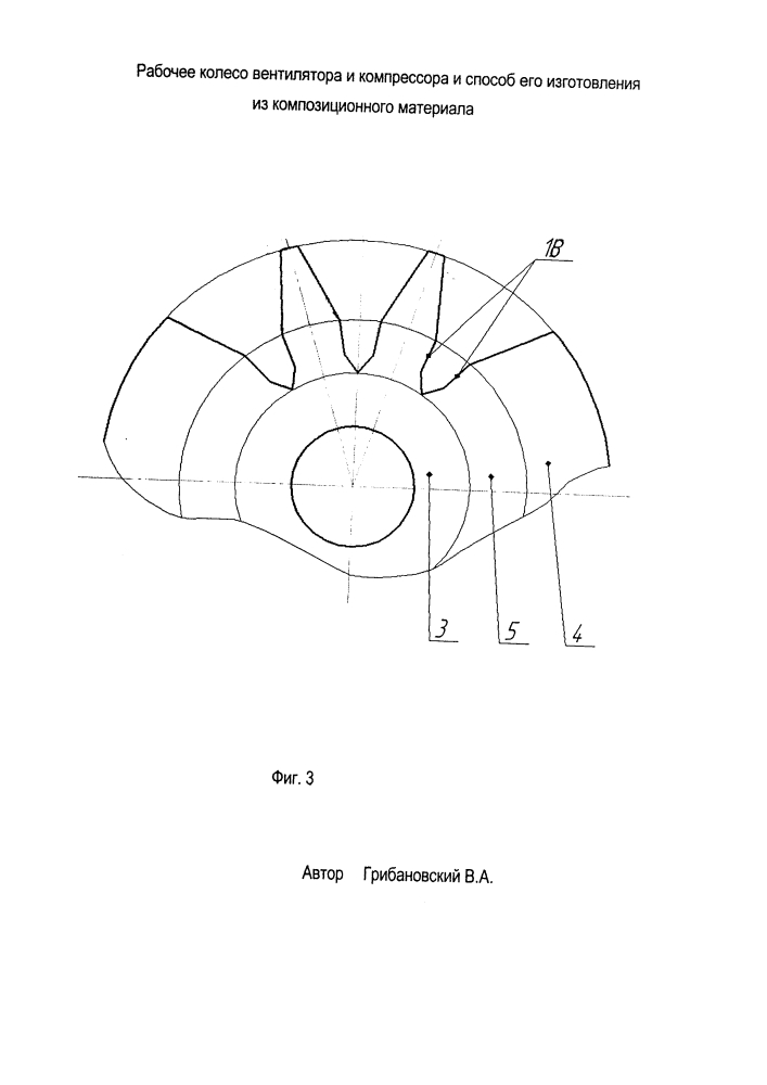 Рабочее колесо вентилятора и компрессора и способ его изготовления из композиционного материала (патент 2617752)