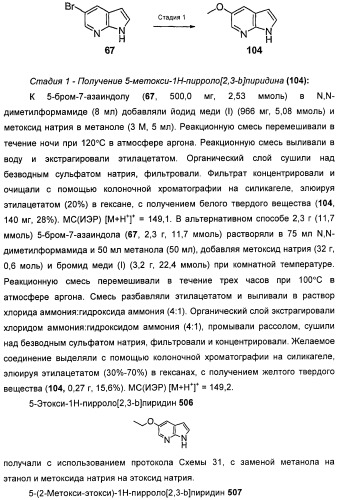 Пирроло[2, 3-в]пиридиновые производные в качестве ингибиторов протеинкиназ (патент 2418800)