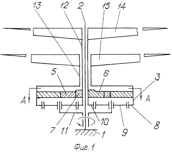 Бипланетарный привод соосного двухвинтового движителя (патент 2455192)