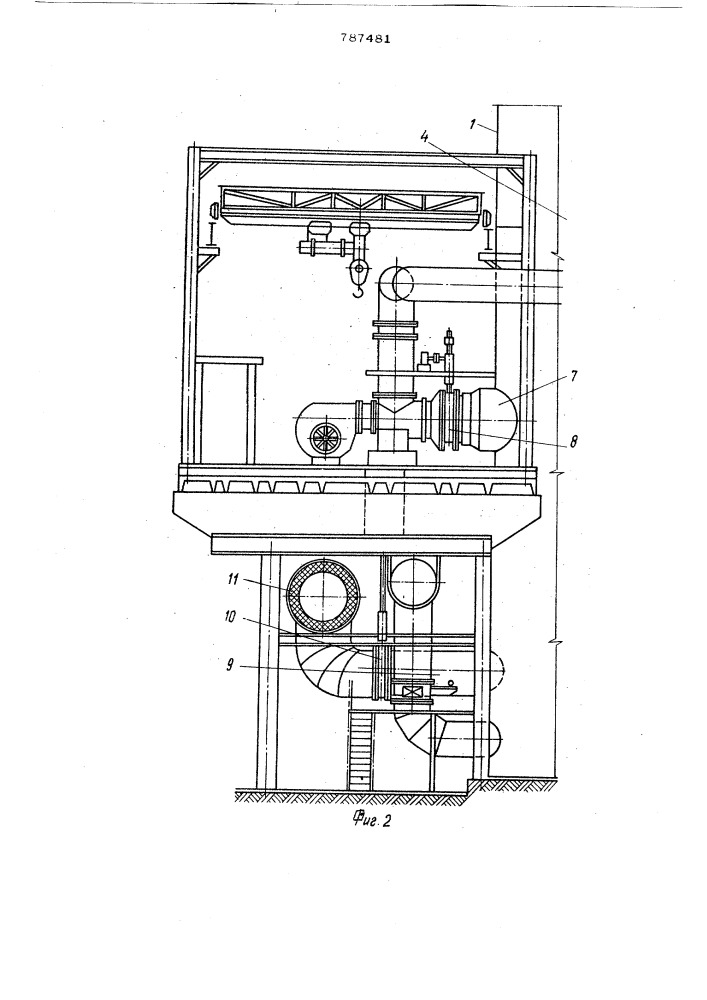 Воздухонагреватель доменной печи (патент 787481)