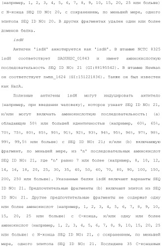 Композиции для иммунизации против staphylococcus aureus (патент 2508126)