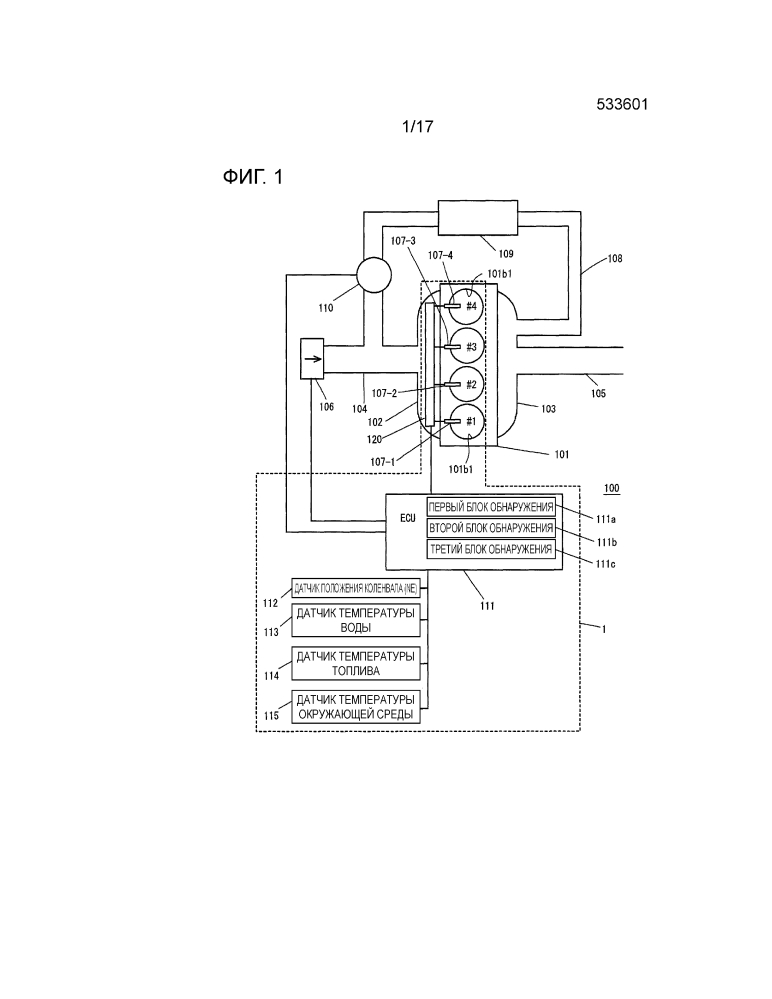 Устройство управления для двигателя внутреннего сгорания (патент 2626905)