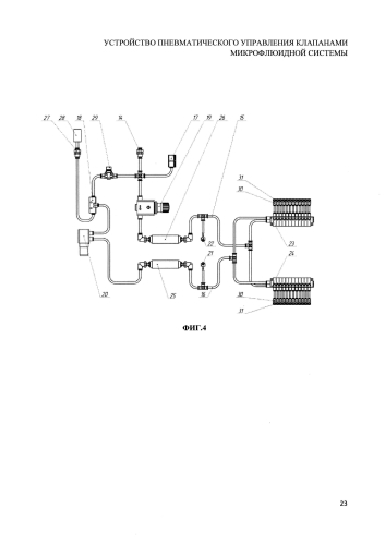 Устройство пневматического управления клапанами микрофлюидной системы (патент 2592687)