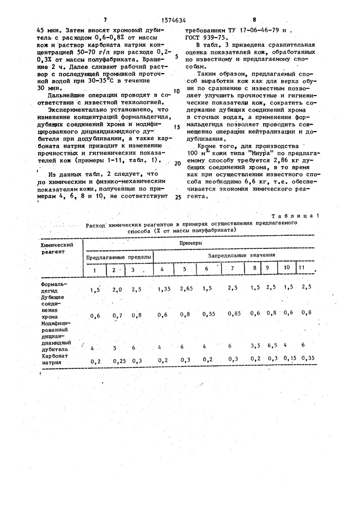 Способ выработки кож для верха обуви (патент 1574634)