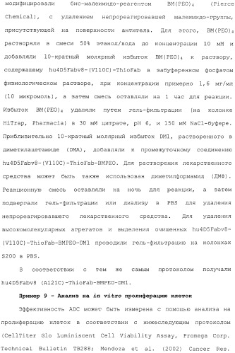 Антитела, сконструированные на основе цистеинов, и их конъюгаты (патент 2412947)