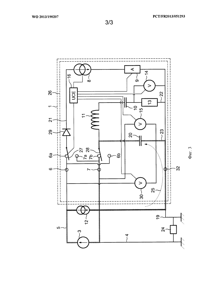 Устройство измерения сопротивления заземления и бортовое зарядное устройство для транспортного средства, оборудованное таким устройством (патент 2603173)