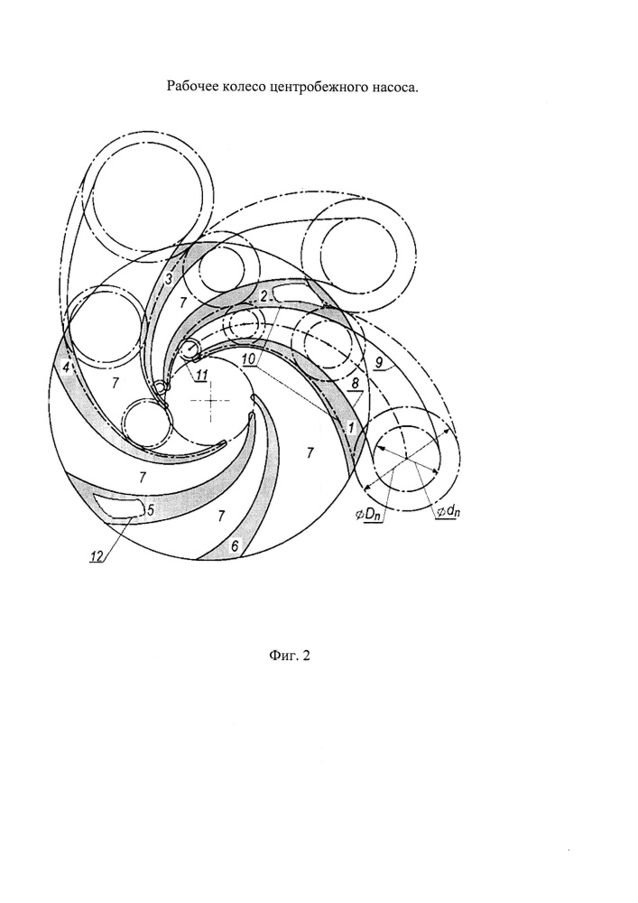 Рабочее колесо центробежного насоса (патент 2611122)