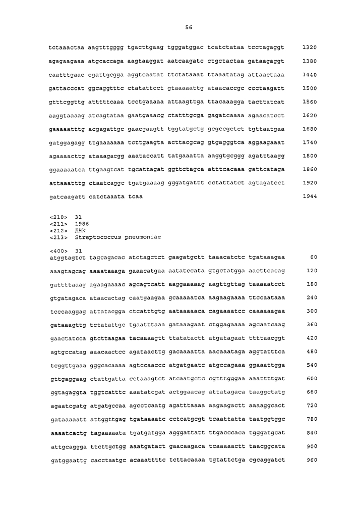 Вакцины и композиции против streptococcus pneumoniae (патент 2623174)
