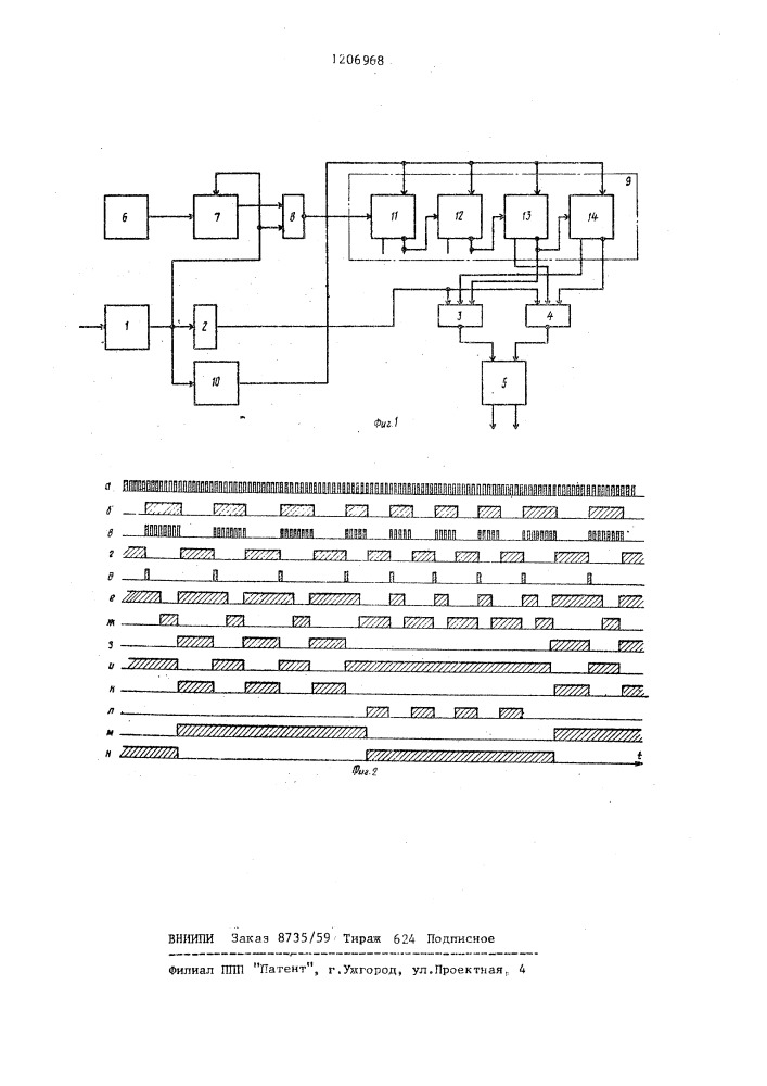 Детектор частотно-манипулированных сигналов (патент 1206968)