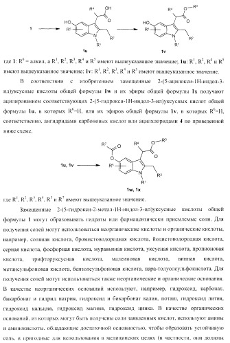 Замещенные 2-(5-гидрокси-2-метил-1н-индол-3-ил)уксусные кислоты и их эфиры, противовирусное активное начало, фармацевтическая композиция, лекарственное средство, способ лечения вирусных заболеваний (патент 2397975)