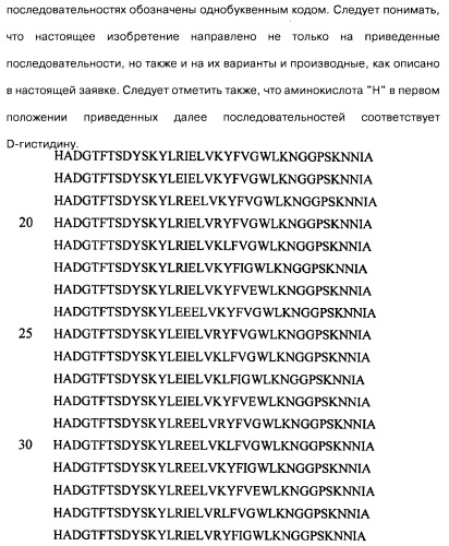 Соединения оксинтомодулина (варианты), фармацевтическая композиция на их основе, способы лечения и профилактики ожирения и сопутствующих заболеваний (варианты) и лекарственное средство (варианты) (патент 2485135)