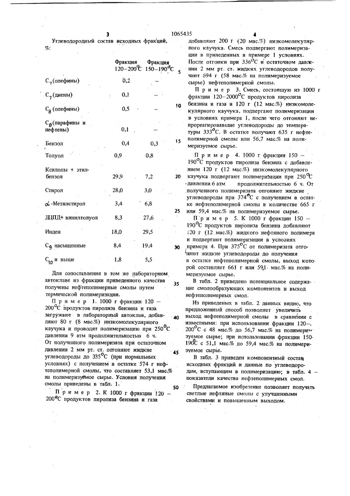 Способ получения нефтеполимерной смолы (патент 1065435)