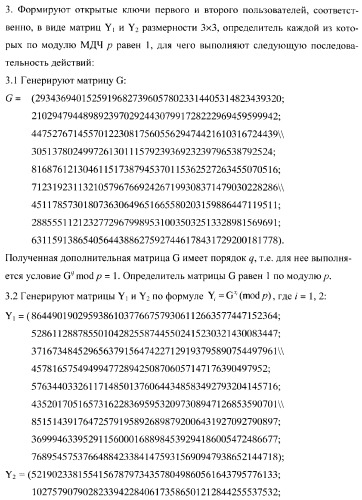 Способ формирования и проверки подлинности электронной цифровой подписи, заверяющей электронный документ (патент 2369972)