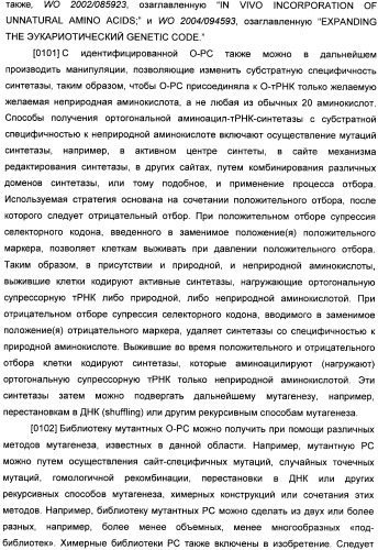 Генетически кодируемые флюоресцентные кумариновые аминокислоты (патент 2473690)