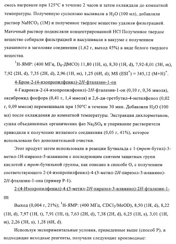 Новые производные фталазинона в качестве ингибиторов киназы аврора-а (патент 2397166)