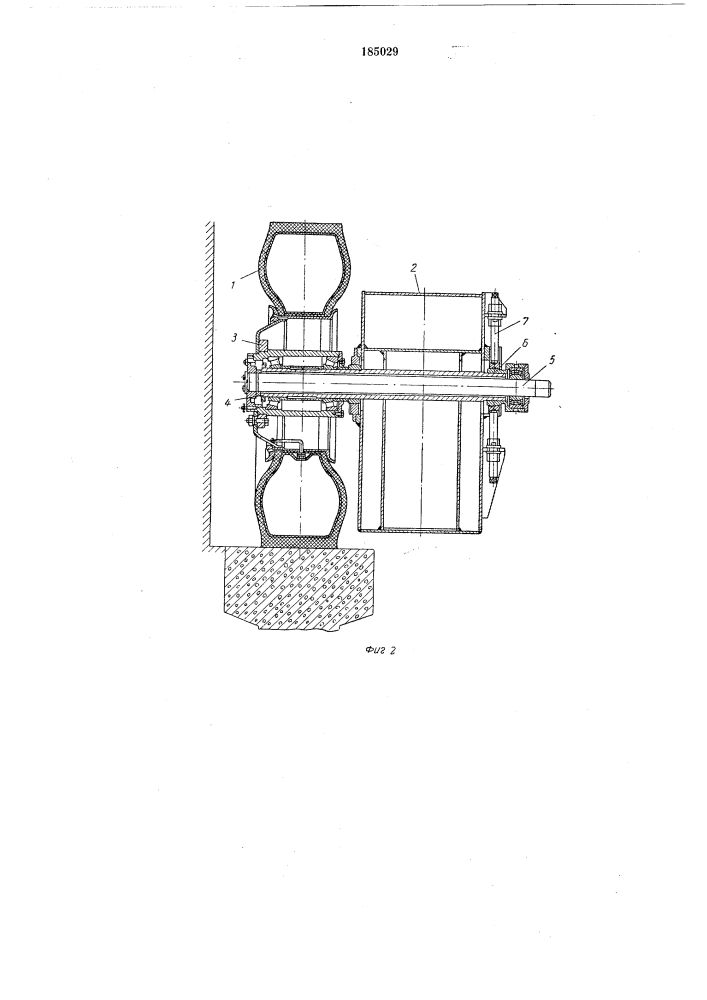 Механизм передвижения мостового крана (патент 185029)