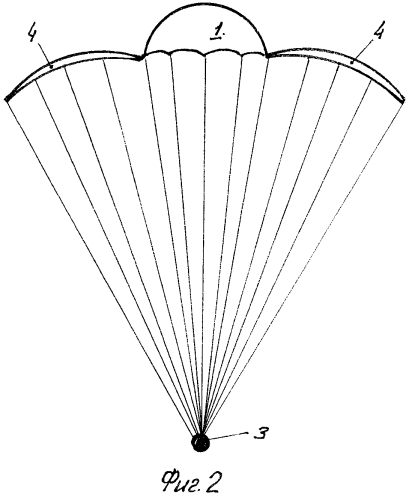 Вращающийся парашют с двухстадийным торможением (патент 2569991)