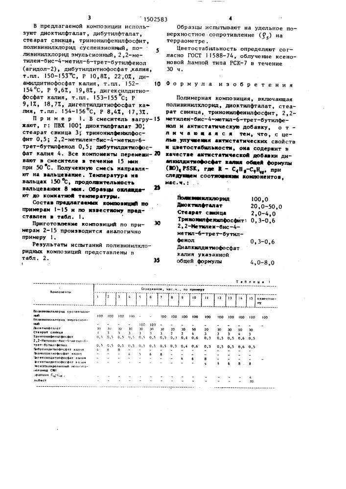 Полимерная композиция (патент 1502583)