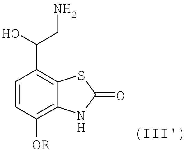 Производные 7-(2-амино-1-гидрокси-этил)-4-гидроксибензотиазол-2(3н)-она в качестве агонистов  2-адренергических рецепторов (патент 2406723)