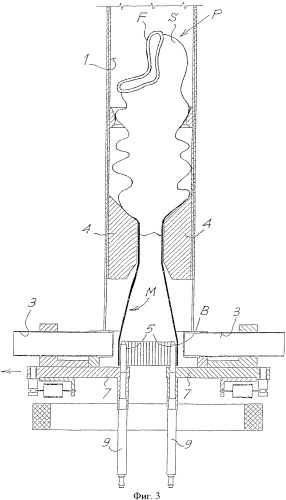 Способ и устройство для обработки трубчатого трикотажного изделия, в частности носка (патент 2360051)