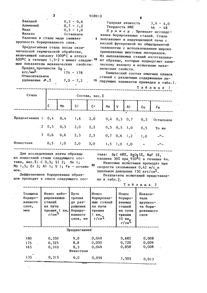 Инструментальная сталь (патент 908918)