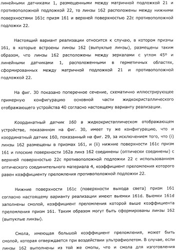 Координатный датчик, электронное устройство, отображающее устройство и светоприемный блок (патент 2491606)