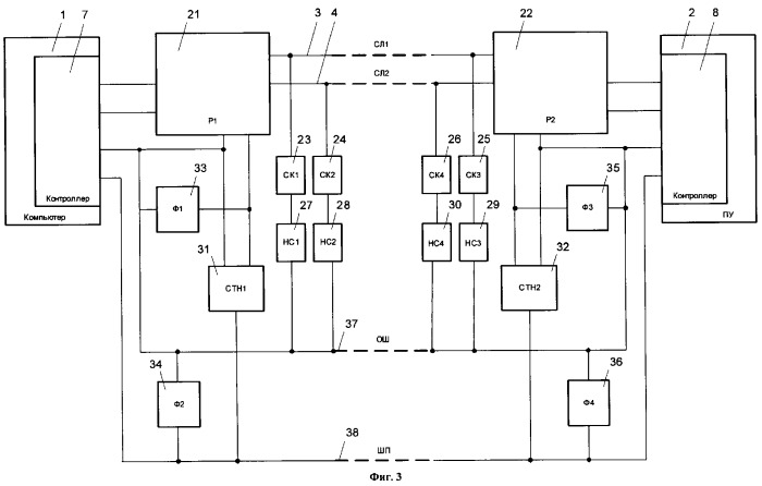 Устройство для передачи данных между компьютером и периферийными устройствами, выполненное в виде универсальной последовательной шины (патент 2319996)