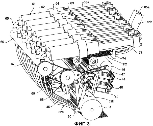 Машина для наложения волокон (патент 2411125)