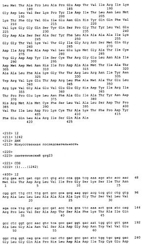 Гены grg23 и grg51, придающие устойчивость к гербицидам (патент 2393225)