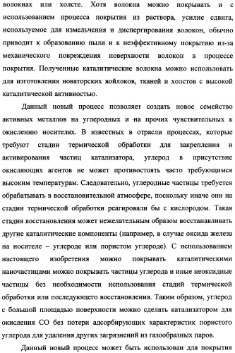 Наномерные золотые катализаторы, активаторы, твердые носители и соответствующие методики, применяемые для изготовления таких каталитических систем, особенно при осаждении золота на твердый носитель с использованием конденсации из паровой фазы (патент 2359754)