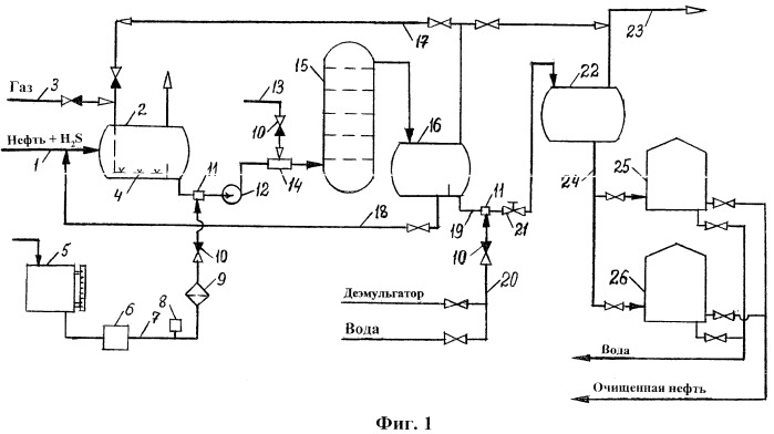 Установка очистки нефти (варианты) (патент 2387695)