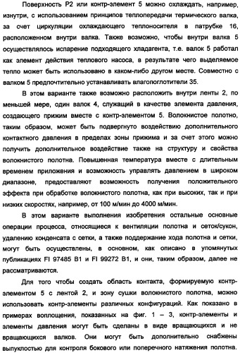 Устройство для обработки волокнистого полотна с покрытием или без покрытия и способ работы этого устройства (патент 2335588)