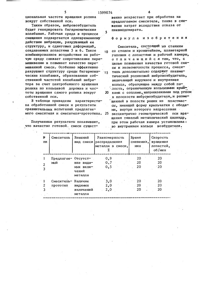 Смеситель (патент 1599074)