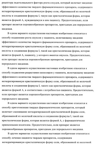 Кристаллические и другие формы солей, образованных из молочной кислоты и 4-амино-5-фтор-3-[6-(4-метилпиперазин-1-ил)-1н-бензимидазол-2-ил]-1н-хинолин-2-она (патент 2425041)
