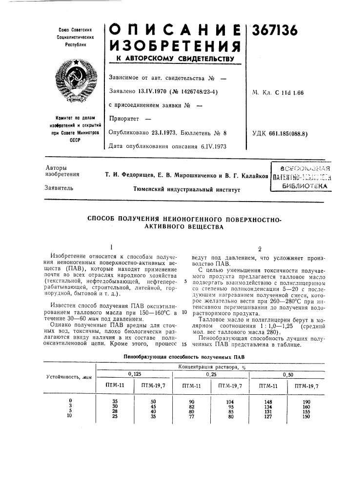 Йсссою.:;ная пдг?н!ни-;:^;;;::е:п (патент 367136)