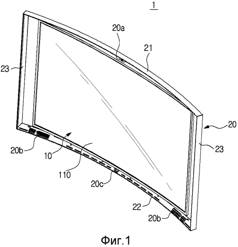Изогнутое устройство отображения (патент 2575223)