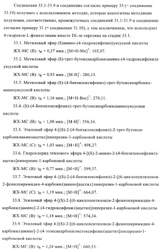 Производные пиримидина и их применение в качестве антагонистов рецептора p2y12 (патент 2410393)