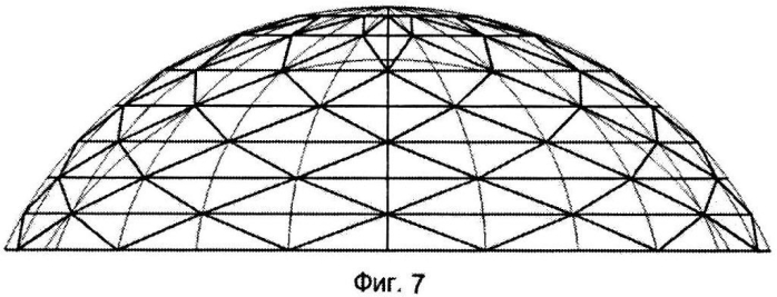 Купольное большепролетное решетчатое двухслойное покрытие строительного сооружения (патент 2567252)