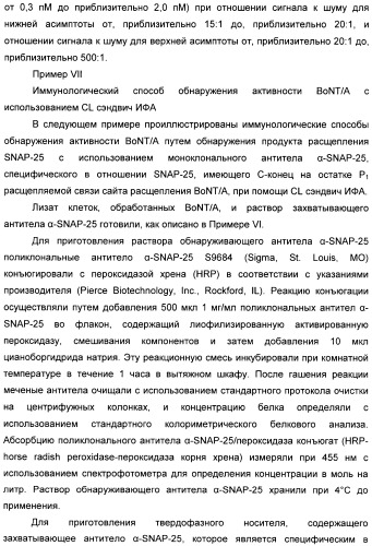 Иммунологические анализы активности ботулинического токсина серотипа а (патент 2491293)