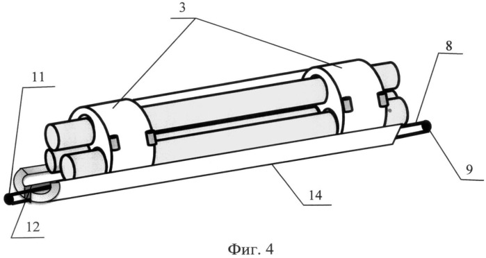 Способ прокладки параллельных цилиндрических трубопроводов в непроходном тоннеле с поперечным сечением кругового очертания (патент 2500947)