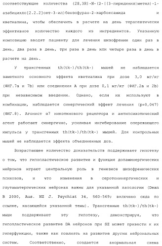 Комбинация агонистов альфа 7 никотиновых рецепторов и антипсихотических средств (патент 2481123)