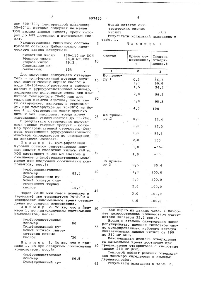 Связующее для полимербетона (патент 697450)