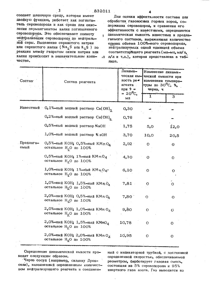 "состав для обработки газоносныхгорных пород (патент 832011)