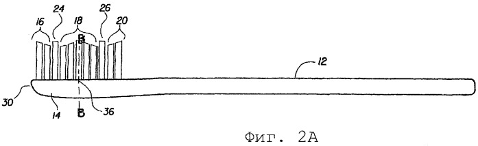 Зубная щетка с эффективной конфигурацией щетины (патент 2267286)