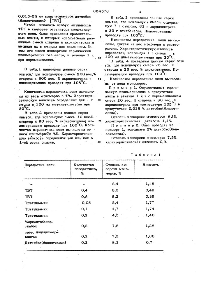 Способ получения сополимеров (патент 624576)