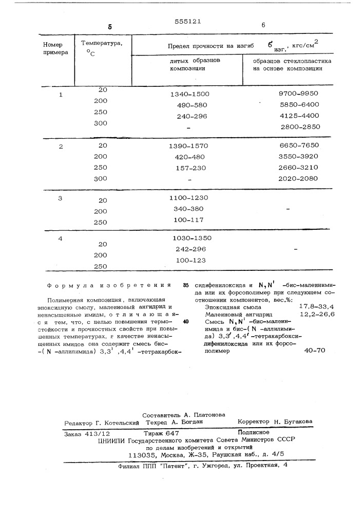 Полимерная композиция (патент 555121)