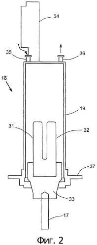 Ультразвуковой генератор высокой мощности для применения в химических реакциях (патент 2352026)